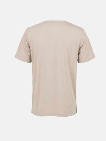 Maglietta 'ROUND NECK SOLID' di Ragman in beige