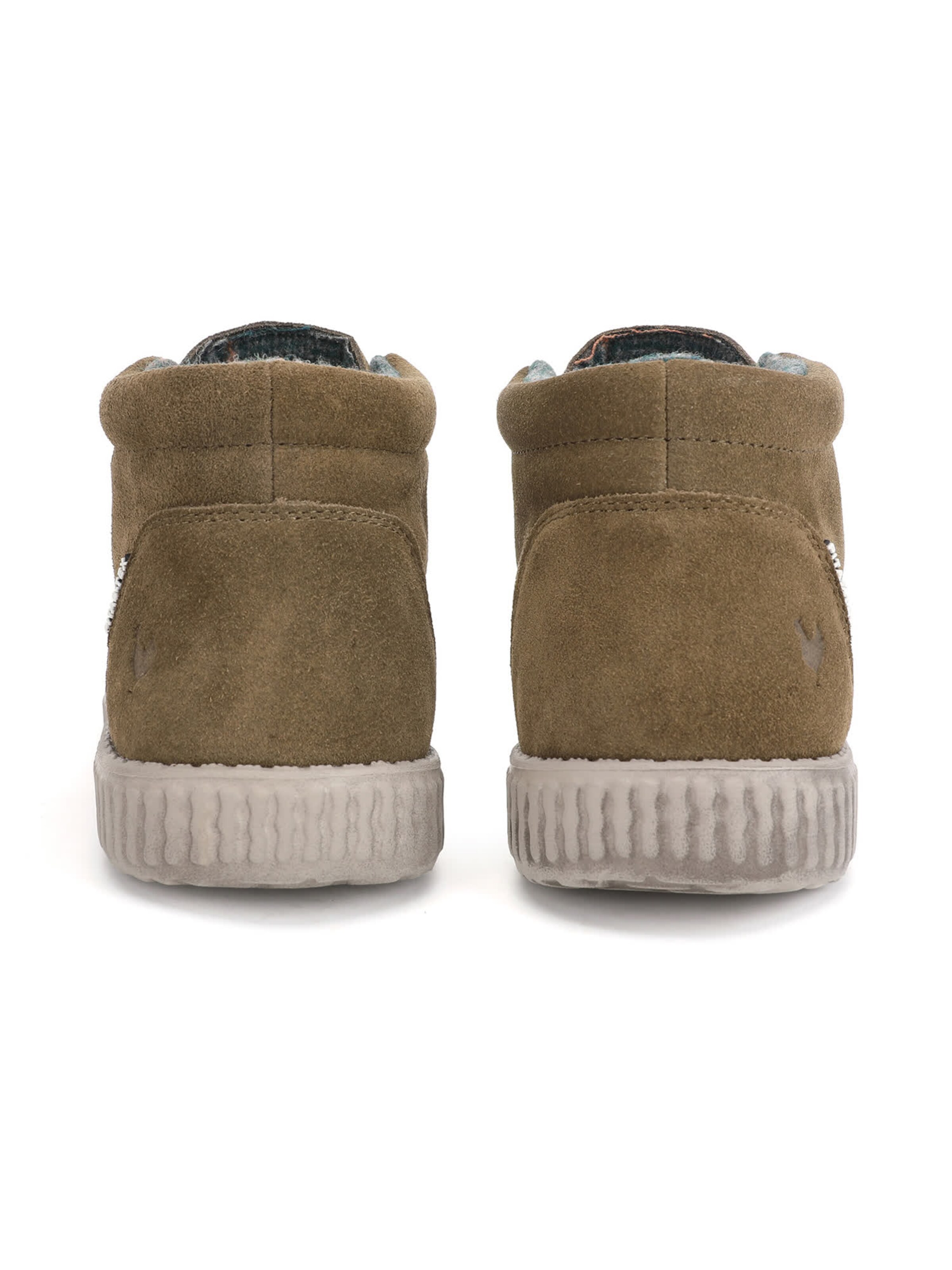 Walk In Pitas Lace-up boots 'Wallabee' in Green: back
