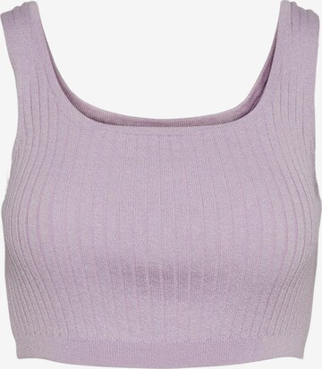 VERO MODA Gebreide top 'Fibly' in Lila: voorkant