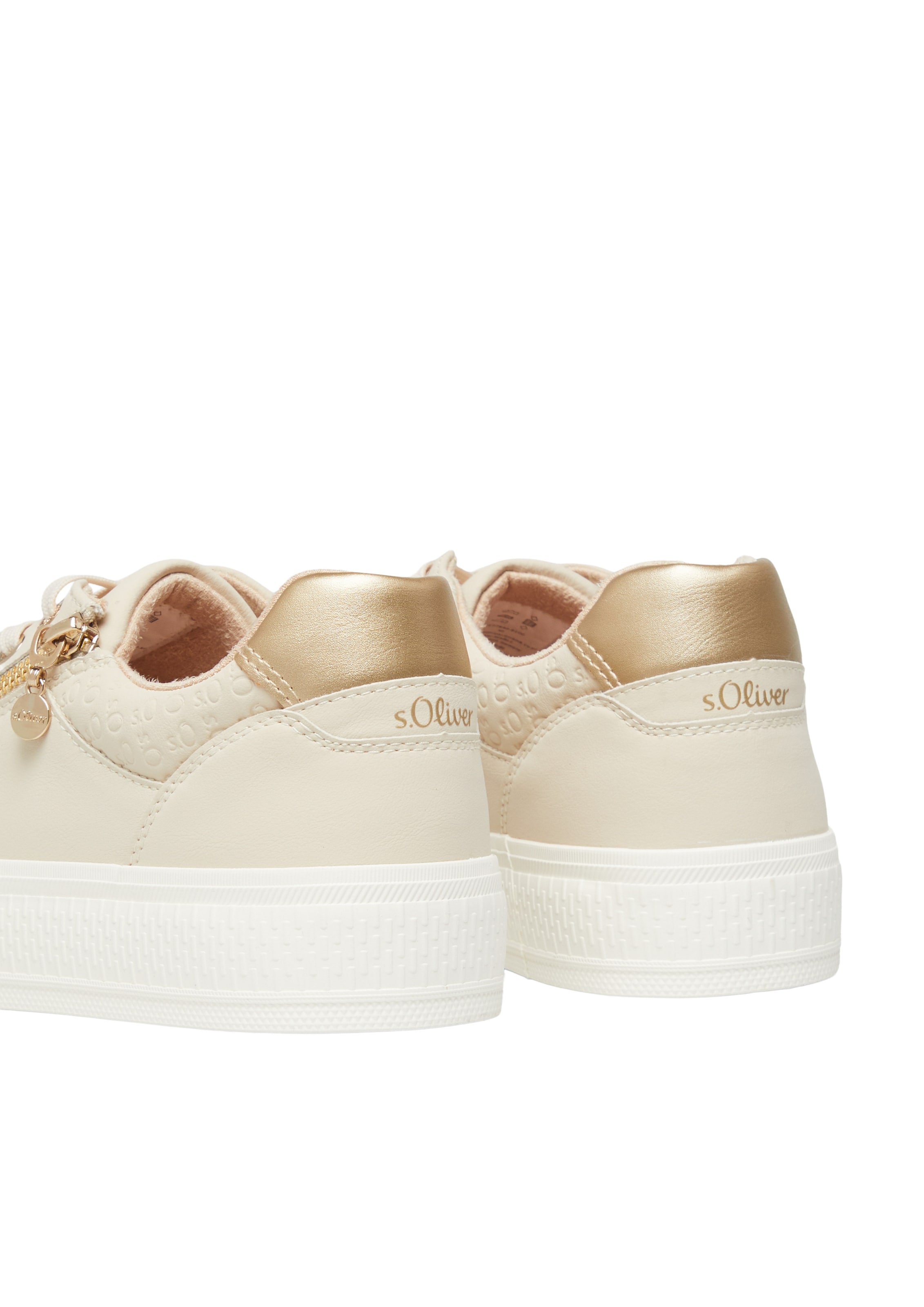 s.Oliver Sneakers laag in Beige