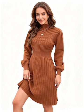 KoJooin Dress in Brown: front