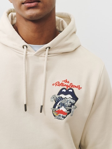 Felpa 'Rolling Stones' di Next in beige