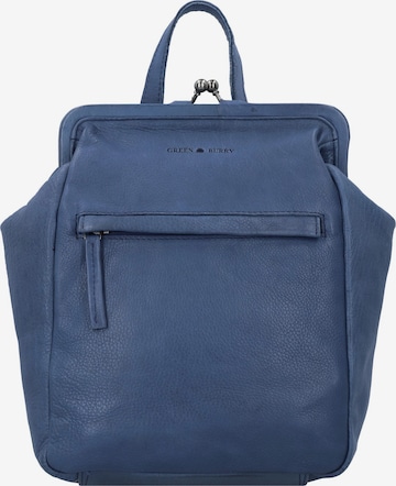 GREENBURRY Rucksack 'City' in Blau: Vorderseite