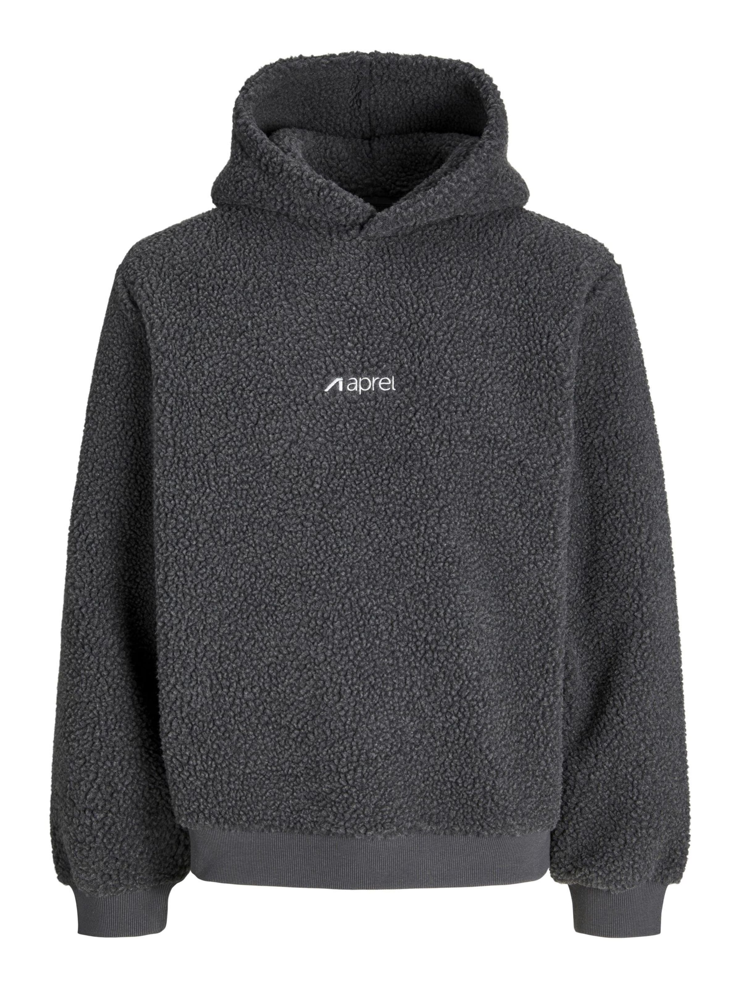 Felpa di aprel in grigio: frontale