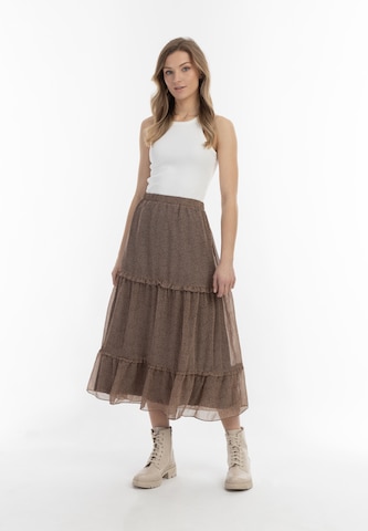 DreiMaster Vintage - Falda en marrón