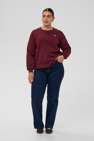 KAFFE CURVE Sweater 'KClia' in Red