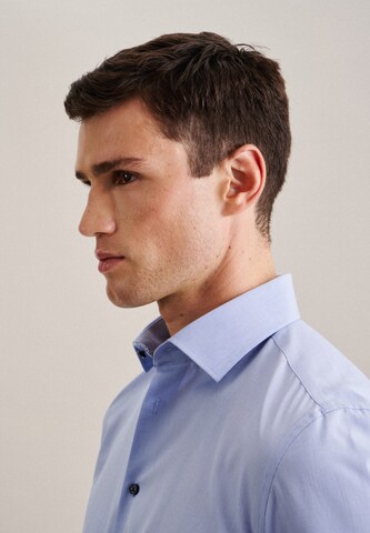 SEIDENSTICKER Slim fit Button Up Shirt in Blue