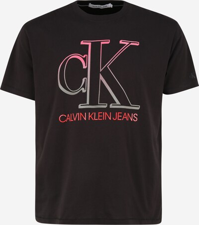 Calvin Klein Jeans Plus T-shirt en gris argenté / rose / rouge / noir, Vue avec produit