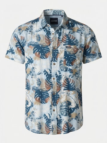KOROSHI - Ajuste regular Camisa en azul: frente