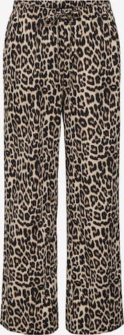 ONLY - Perna larga Calças em castanho: frente