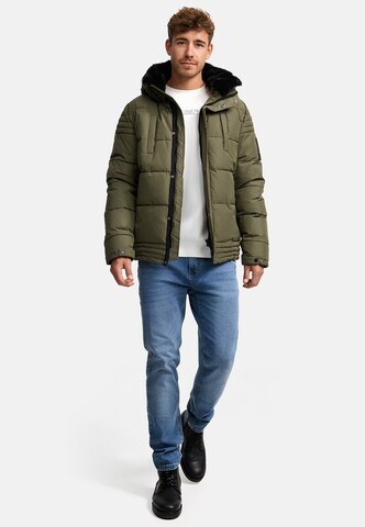 Veste d’hiver 'Blaise' INDICODE JEANS en vert