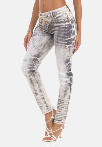CIPO & BAXX Slimfit Jeans 'WD502' in Grijs