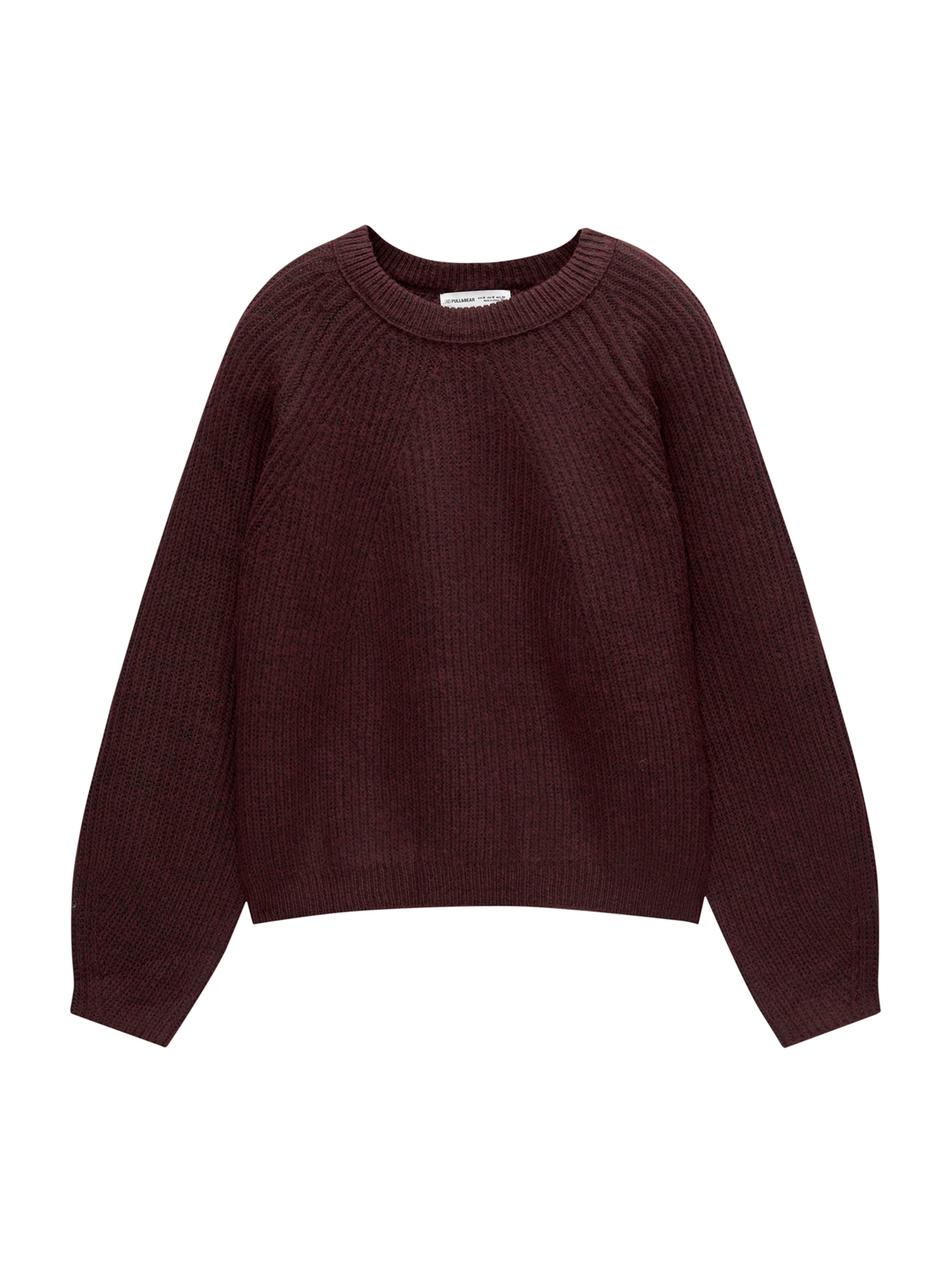 Pull&Bear Pulover | rdeča barva: sprednja stran