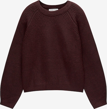 Pull-over Pull&Bear en rouge : devant
