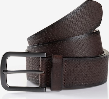 TOM TAILOR Belt 'ARTHUR' in Brown: front