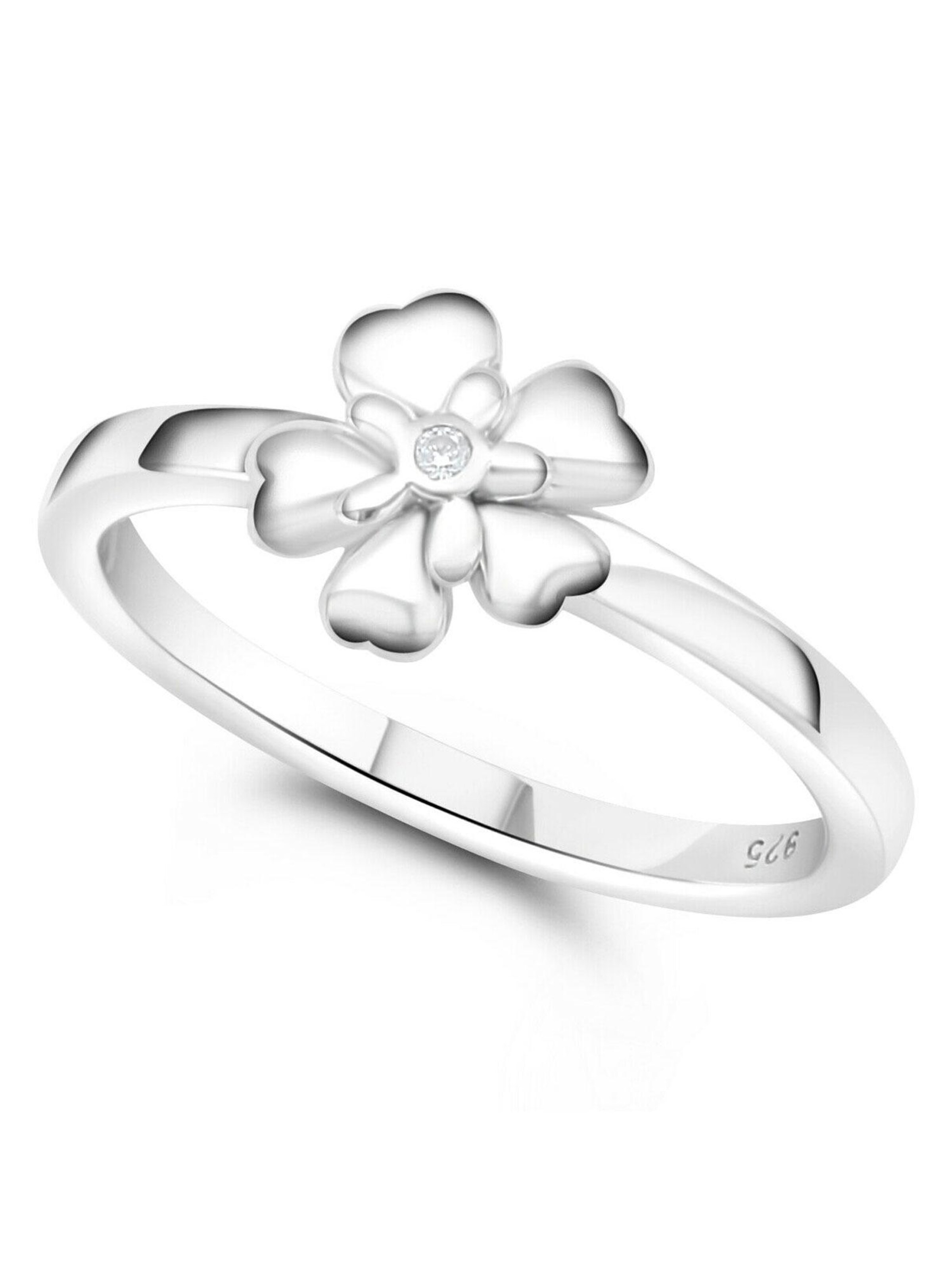 Tony Fein Ring 'Blume' in Silver: front