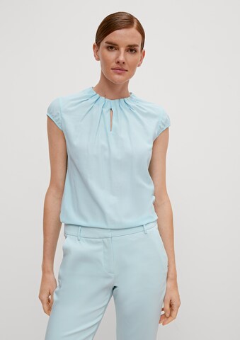 COMMA Blouse in Blue: front