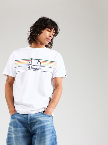 ELLESSE Тениска 'Lentamente' в бяло: отпред