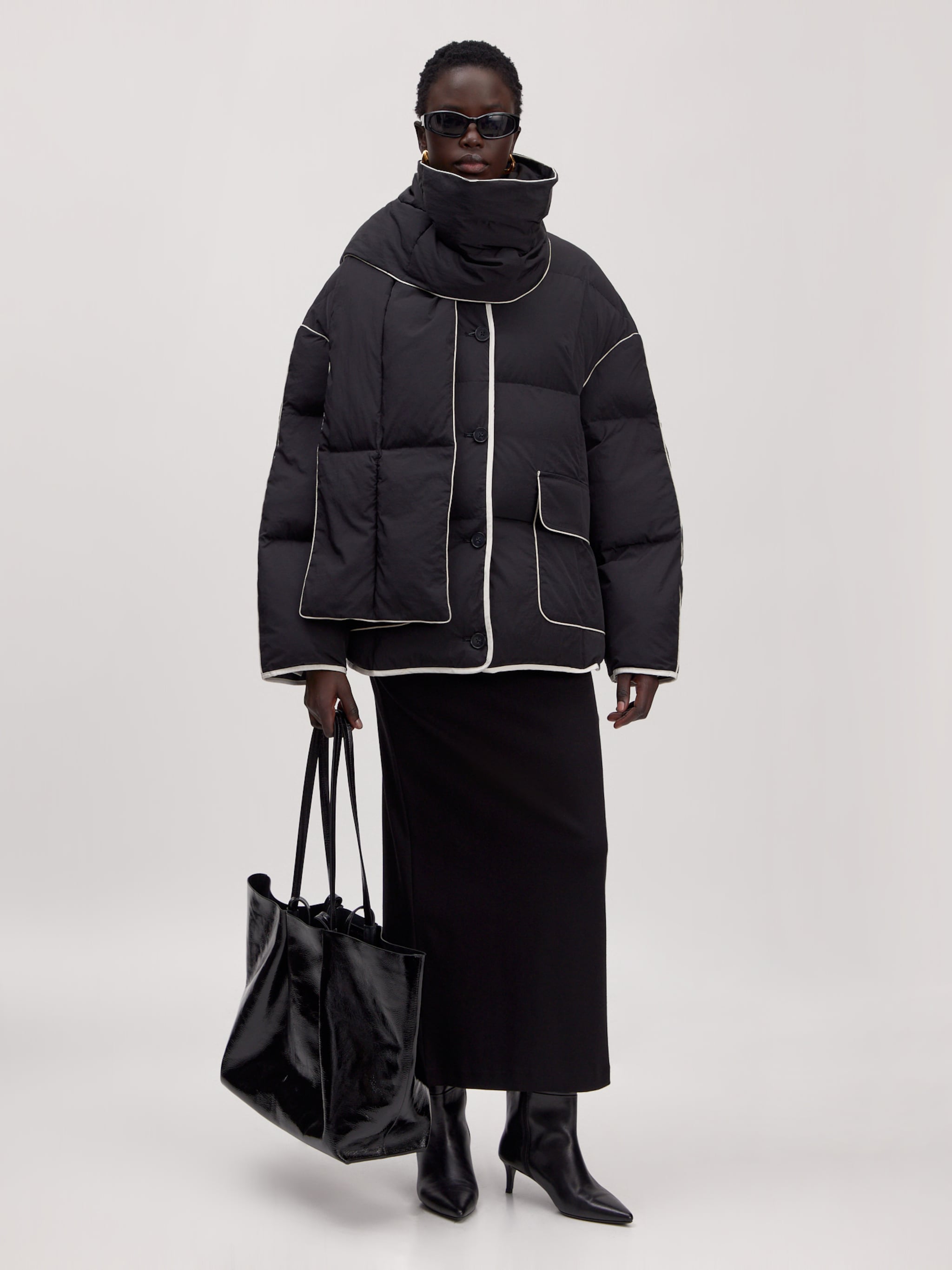 EDITED Producten Winterjas 'Azaria' Zwart