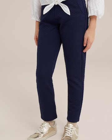 Effilé Pantalon WE Fashion en bleu : devant