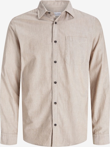 Coupe regular Chemise 'JJECLASSIC' JACK & JONES en beige : devant