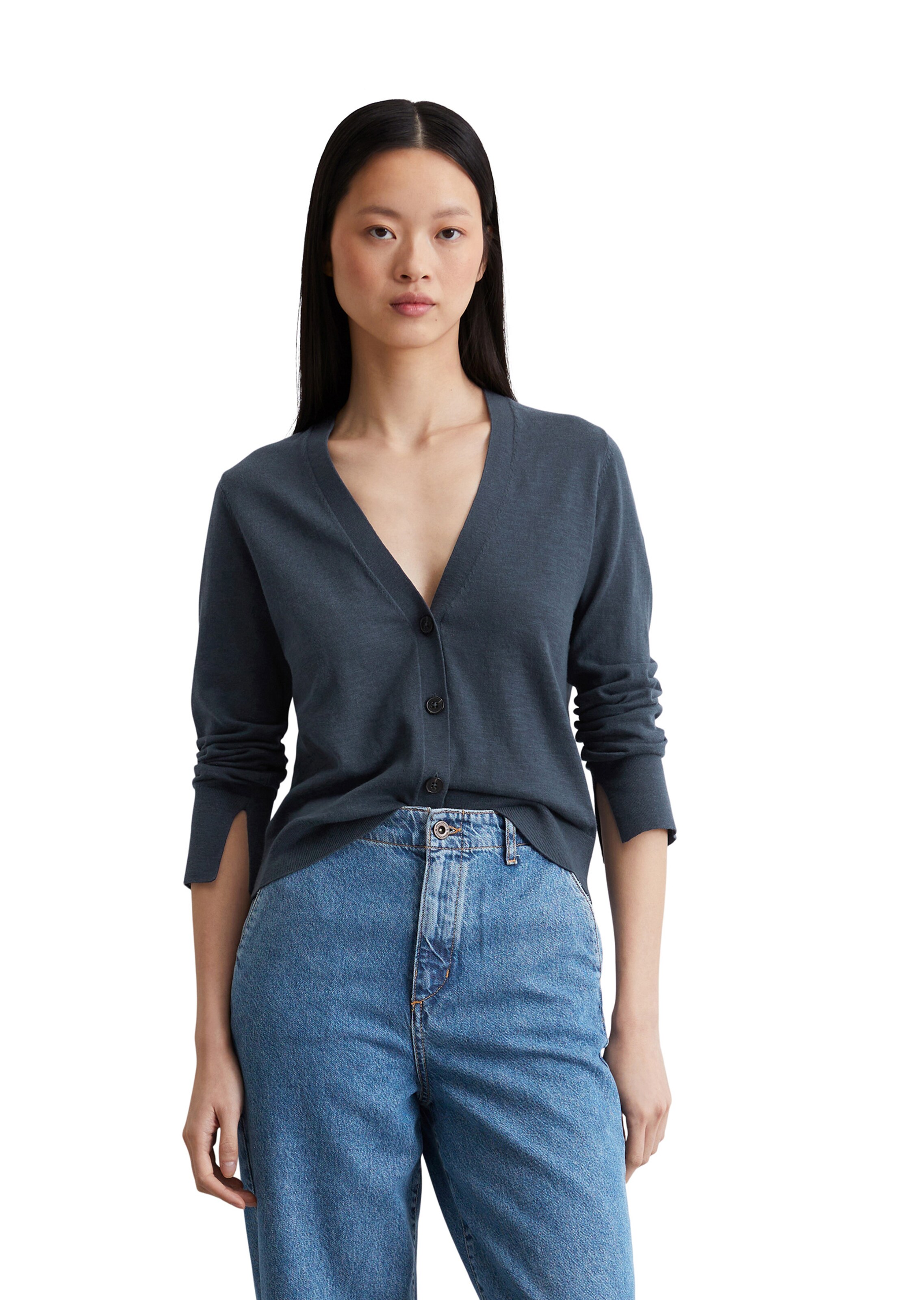 mėlyna Marc O'Polo Kardiganas: priekis