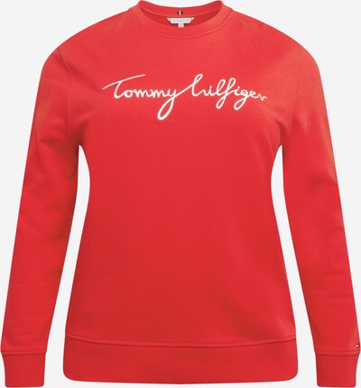 Tommy Hilfiger Curve Sudadera en rojo / blanco, Vista del producto