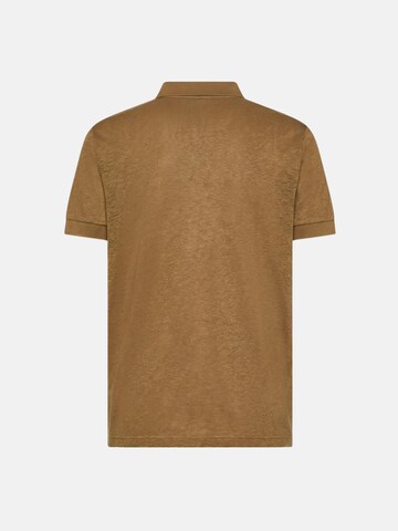 SUN68 - Camiseta 'POLO JERSEY LINEN S/S' en marrón
