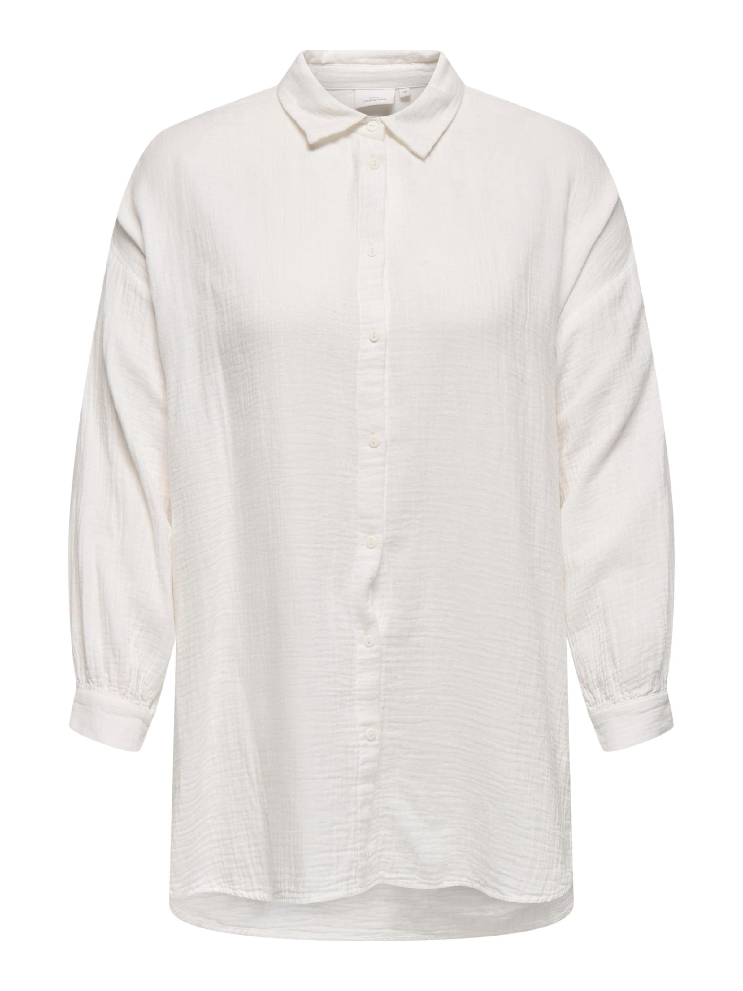 ONLY Carmakoma Блуза 'CARTHYRA' в бяло: отпред