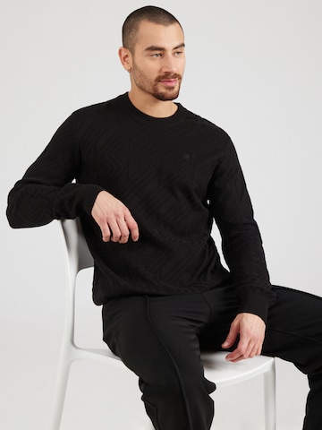 Pull-over G-STAR en noir : devant
