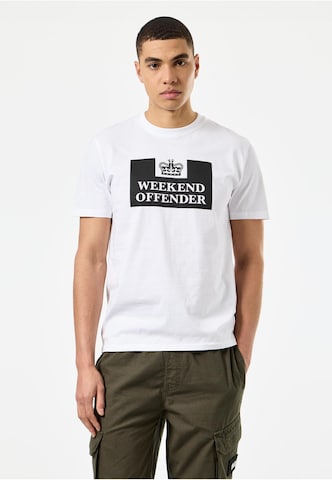 Weekend Offender Shirt 'Prison Classic' in White: front