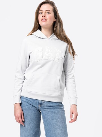 GAP Sweatshirt 'NOVELTY' in White: front