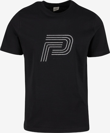 melns 883Police T-Krekls 'Costelow': no priekšpuses