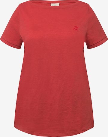 Ulla Popken Shirt in Rood: voorkant