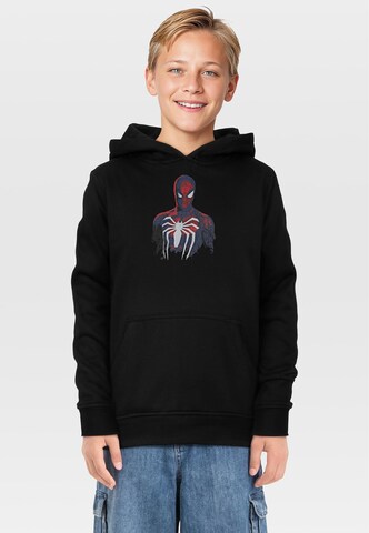 Sweat 'Spiderman' Mister Tee en noir : devant