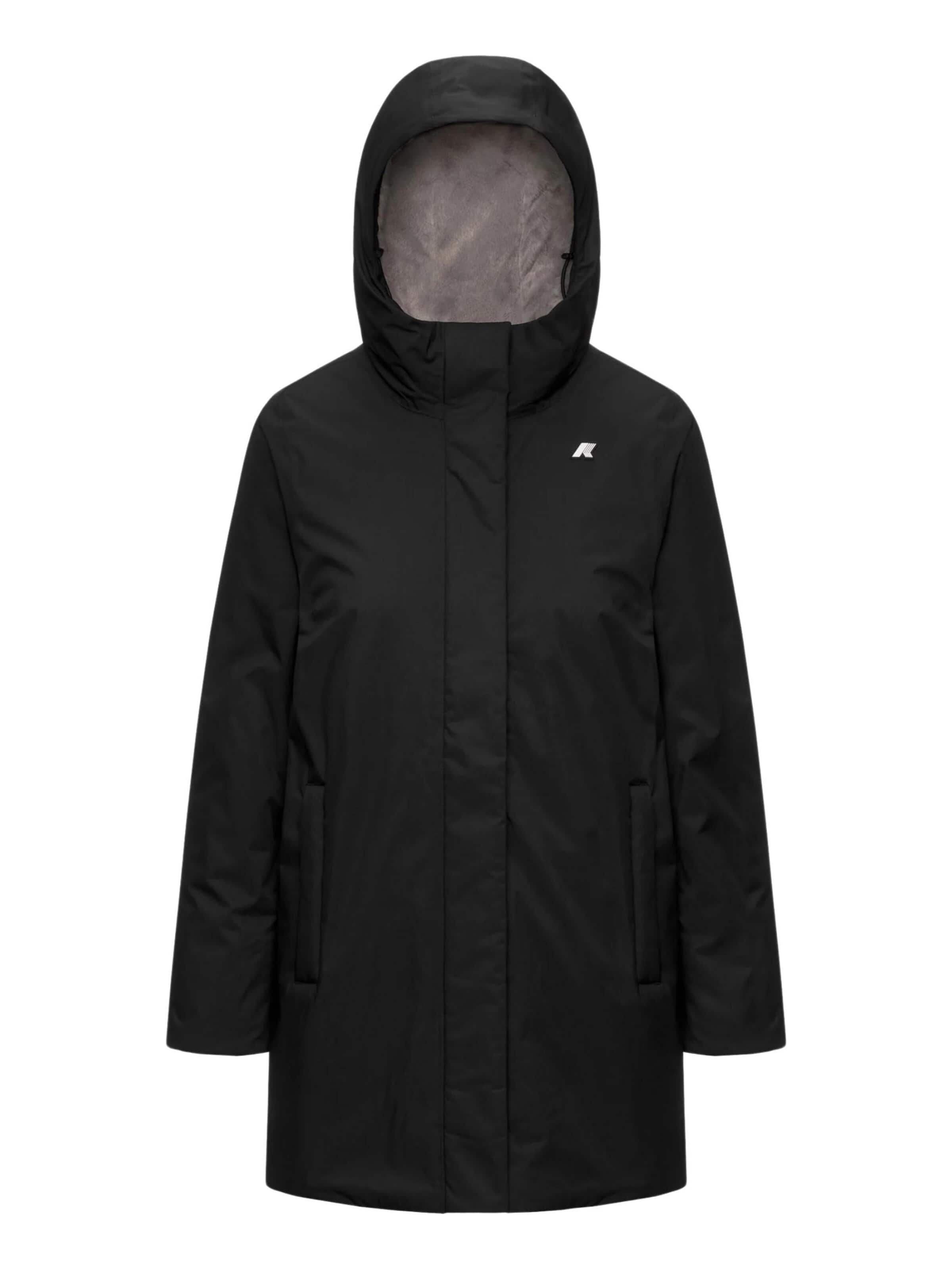 K-Way - Chaqueta de invierno 'K-WAY SOPHIE TWILL SOFT BEAVER GIUBBINO' en negro: frente