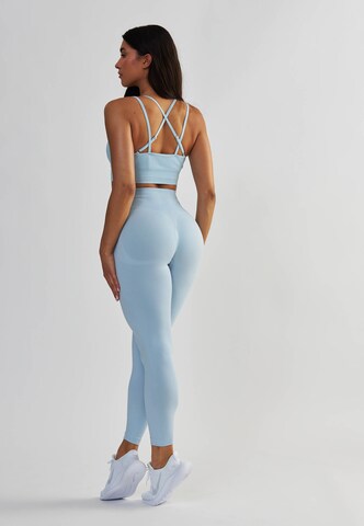 BeShaped Skinny Sporthose 'Opschieten' in Blau