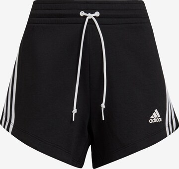 ADIDAS SPORTSWEAR Regular Workout Pants in Black: front