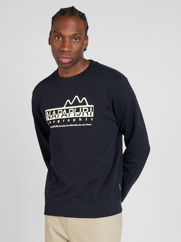 NAPAPIJRI Sweatshirt 'B-FABER' in Schwarz: predná strana