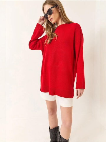 Bianco Lucci - Pullover 'Pullover' em vermelho