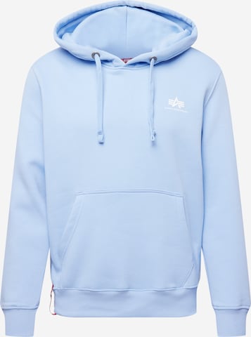 Sweat-shirt ALPHA INDUSTRIES en bleu : devant