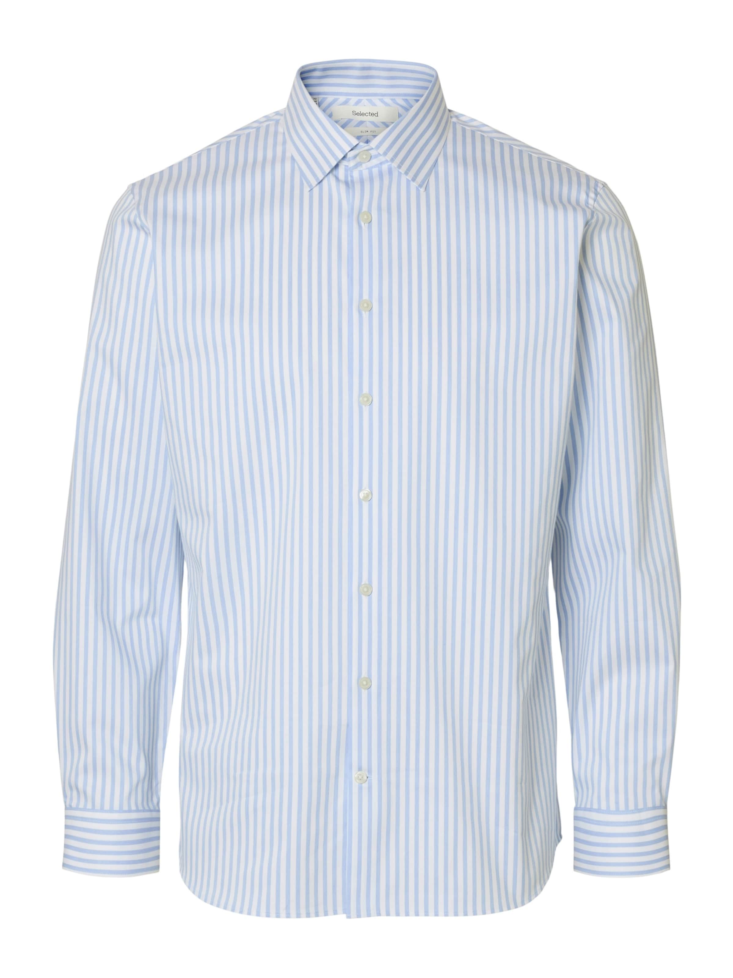 Coupe slim Chemise SELECTED en bleu : devant