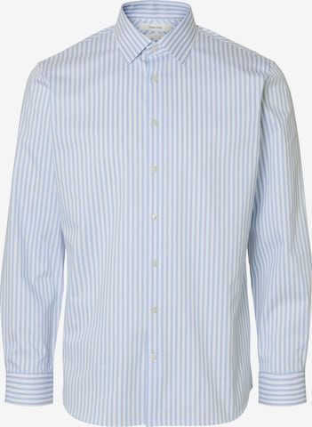 SELECTED Button Up Shirt in Blue: front