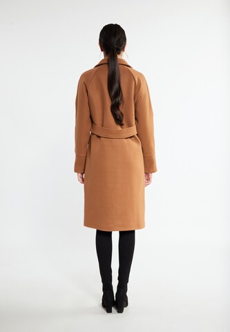 faina Between-Seasons Coat 'Tassia' in Brown