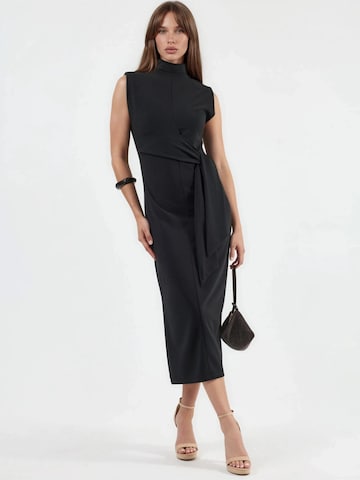 Busem Dress in Black: front
