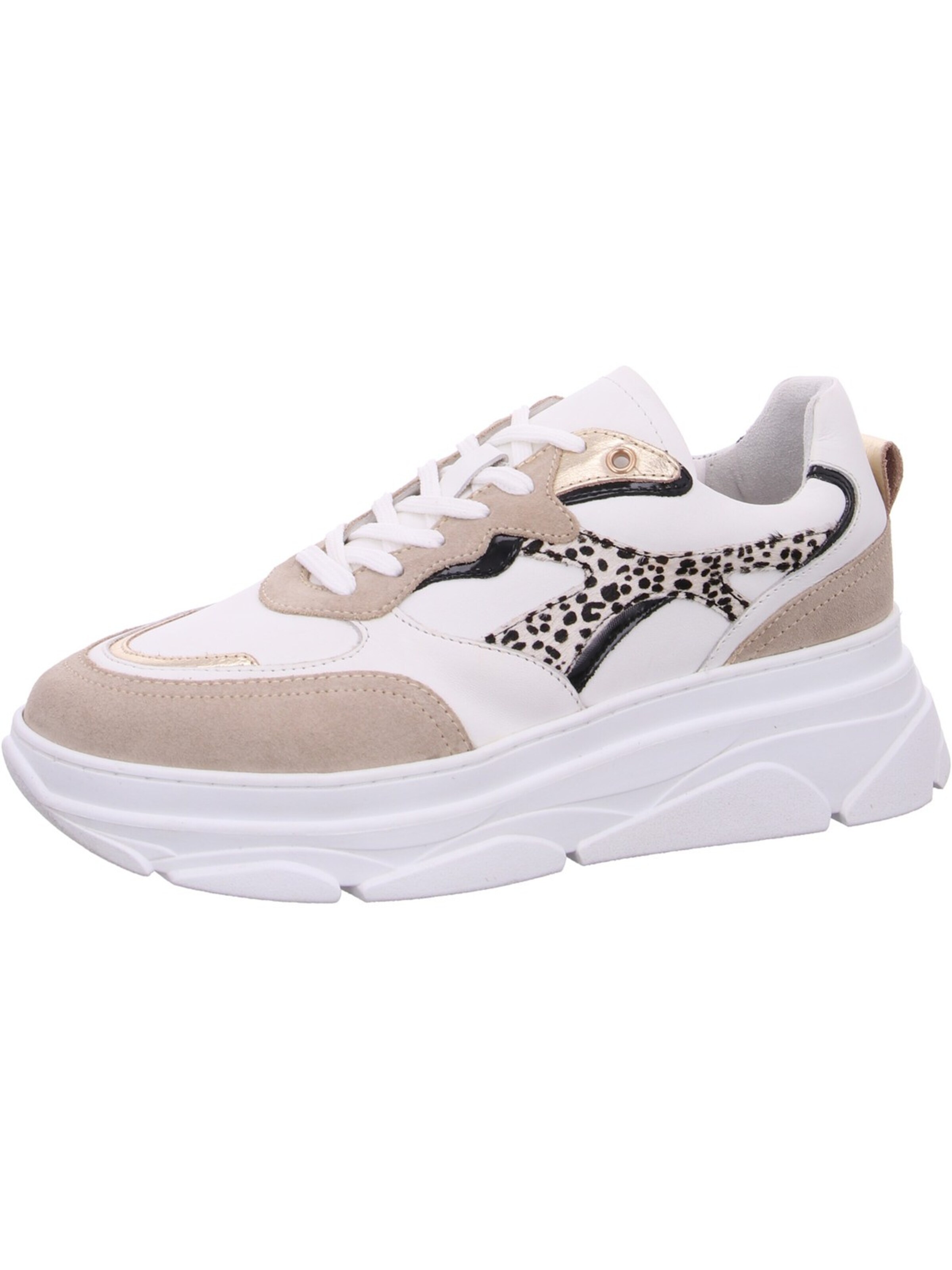 PS Poelman Sneakers 'Poelman Sneaker Beige' in Beige: front