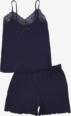 Trendyol Curve Pyjamashortsit värissä sininen: etupuoli