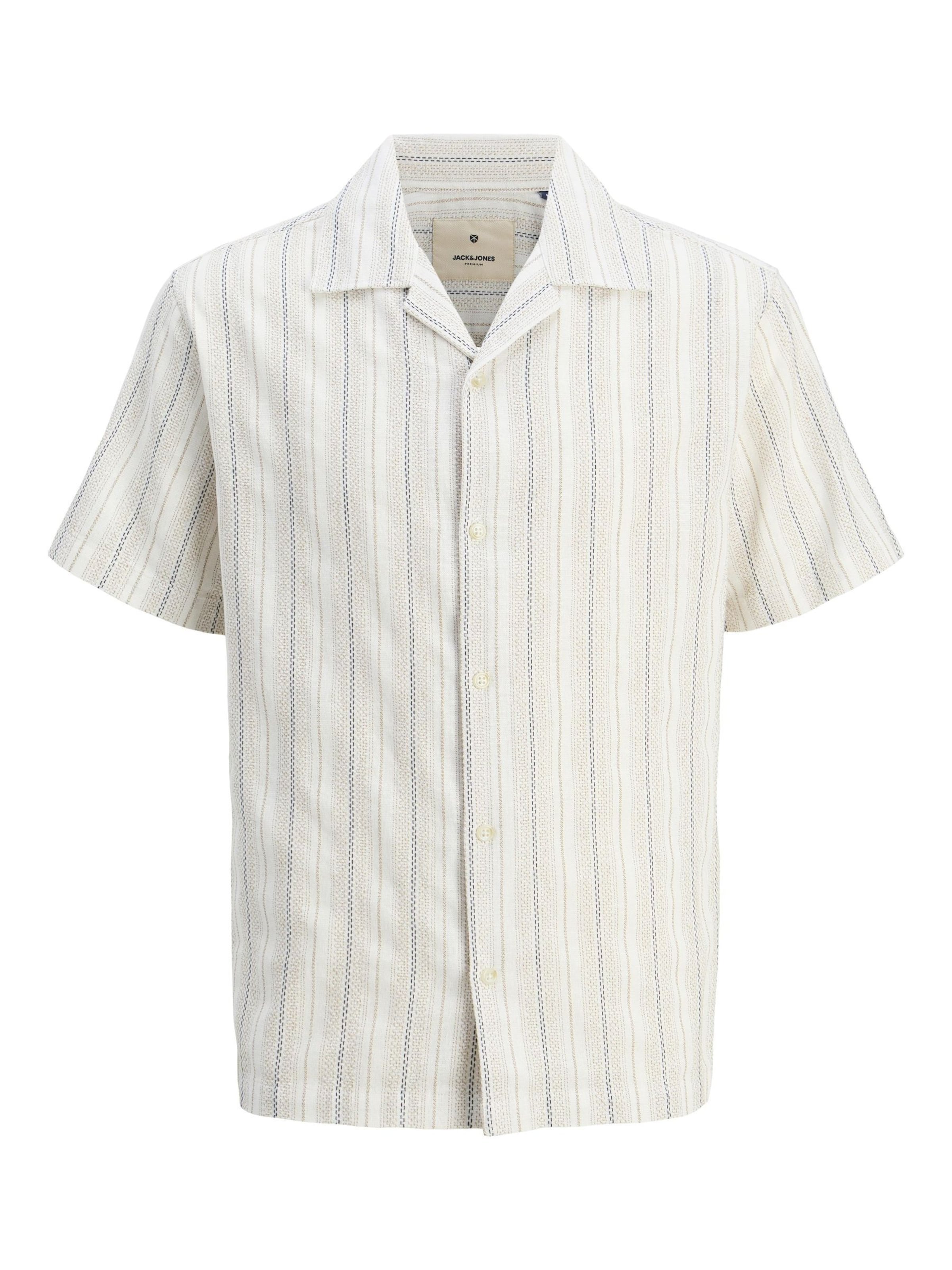 JACK & JONES Regular fit Button Up Shirt in White: front
