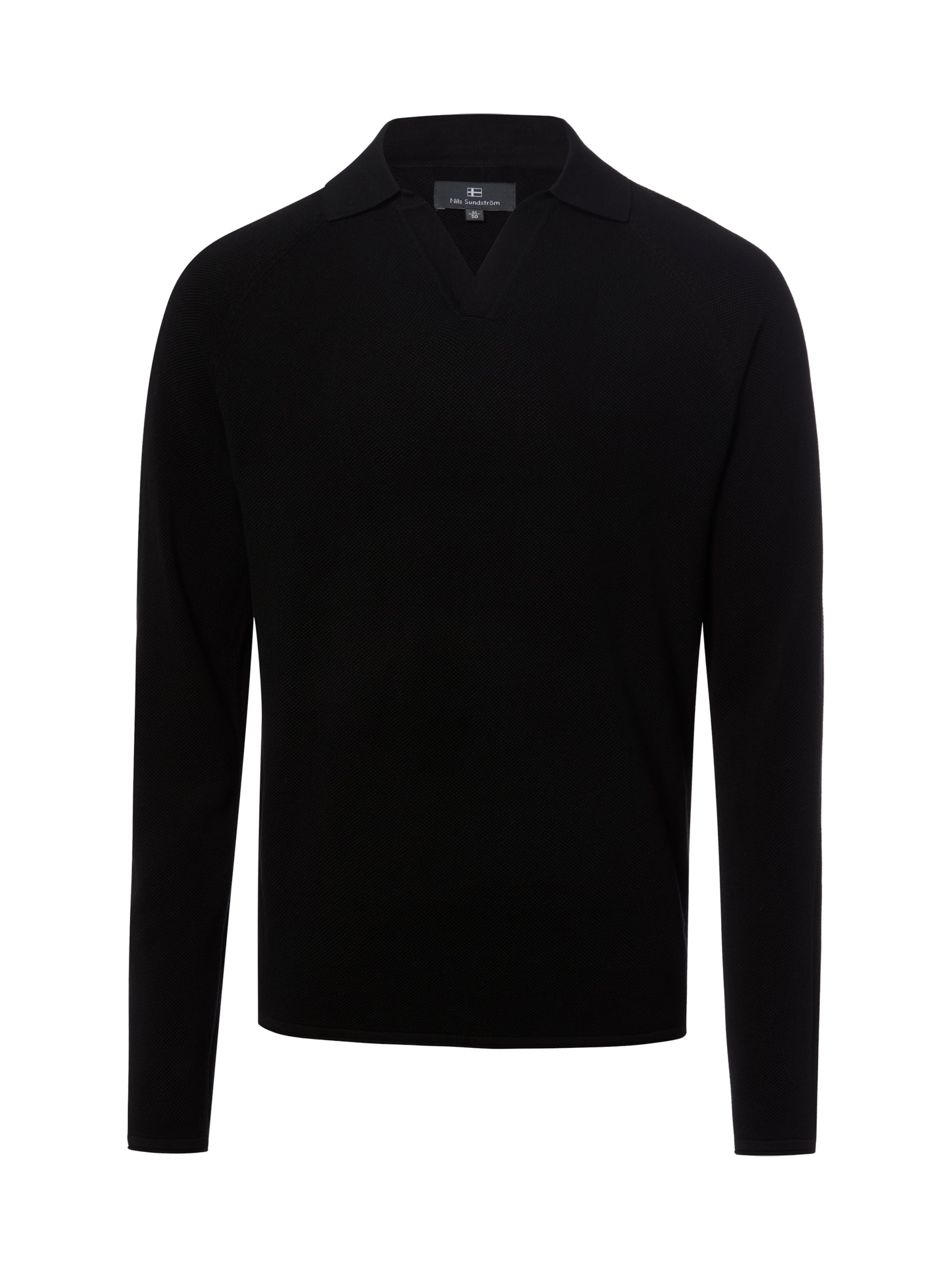 Pull-over Nils Sundström en noir : devant