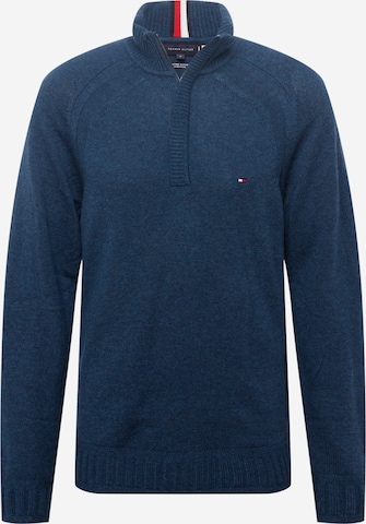 Pull-over TOMMY HILFIGER en bleu : devant